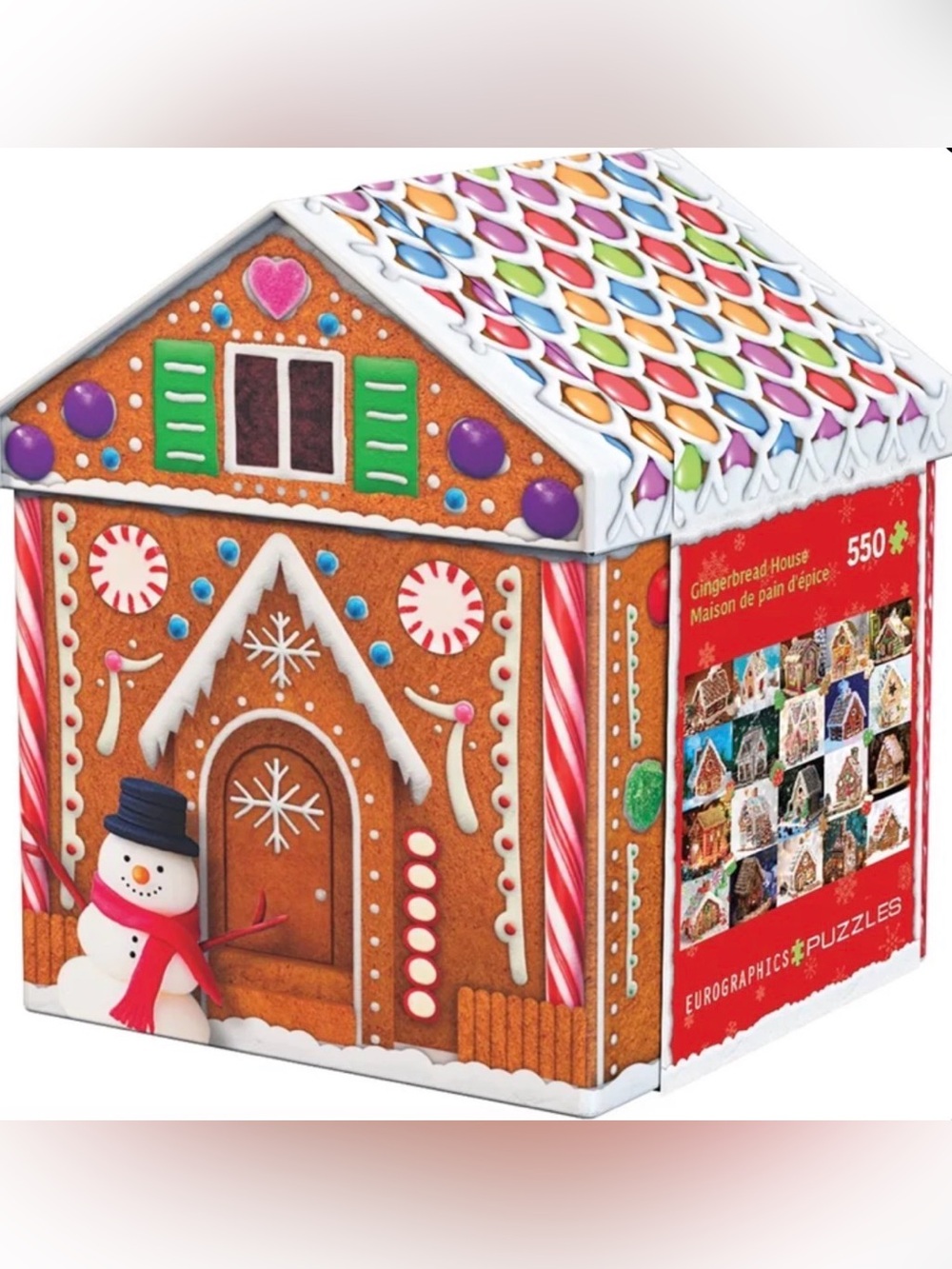 Eurographics: Puzzle Tin: Gingerbread House - 550 Piece Jigsaw - Collectible NEW